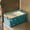 Light Blue 1LB, variant on Iumwxz Elegant Gold Trim Storage Basket - Washable Cloth Foldable Organizer Bin with Handles for Home Closet Underwear Storage, Beige Large Capacity,47x28x20cm