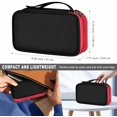 thumbnail image 2 of Electronic Accessories Organizer, Travel Cable Carry Pouch Storage Bag for Laptop Attachment Cable, Cord, Charger, Earphone etc,Black-Red, 2 of 4