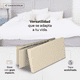 thumbnail image 4 of Baúl Plegable De Almacenamiento Tipo Taburete Con Asiento Acolchonado En Color Beige, 4 of 6