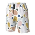 thumbnail image 5 of Naloa Geometric Spots Men's Beach Shorts, Surfing shorts, Swim trunks, Quick Dry Swim Trunks for Surfing Beach Fun - 3X-Large, 5 of 9