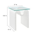 thumbnail image 3 of Ondine Side Table in White, 3 of 9