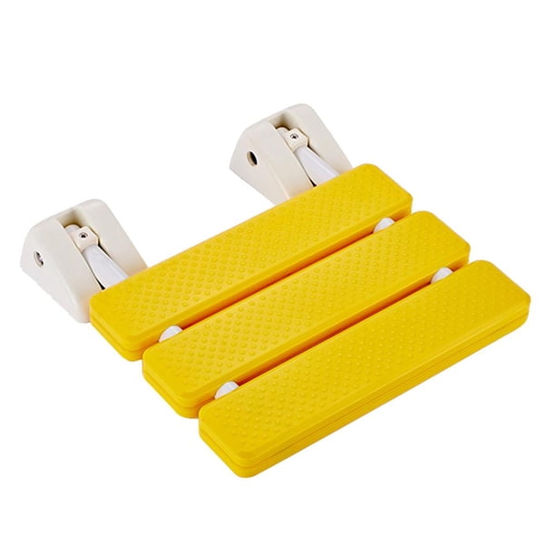 Banco de asiento de baño plegable Silla de ducha Banco de spa plegable para montaje en pared para personas mayores Amarillo Yuyangstore Banco de ducha plegable