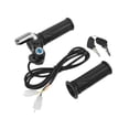 thumbnail image 4 of Juego de llaves de bloqueo de agarre de acelerador giratorio para bicicleta eléctrica, indicador LED para motocicleta, Scooter, 48V, 4 of 12