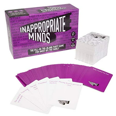 Questions Game Inappropriate Minds - Fill-in-The-Blank Party Game for (Most of) The Family - 60 Question and 199 Answer Cards ()