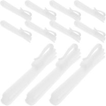 HOMEMAXS 50 Pcs Pleated Curtains with Window Rod Adjustable