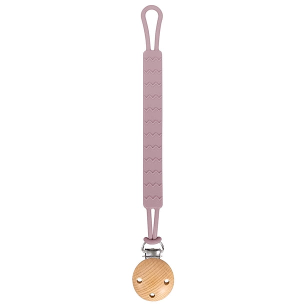 Cadena anticaída para chupete de bebé, juguete de goma para dientes para niños, cadena anticaída, cadena para chupete integrada de silicona de grado alimenticio