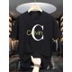 thumbnail image 1 of Calvin printed T-shirt round neck short sleeved shirt, casual all season knitted fabric, slightly elastic, breathable and suitable for adult multifunctional design Streetwear Man, 1 of 6