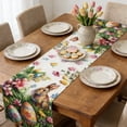 thumbnail image 7 of Kbndieu Spring Easter Table Runner Holiday Centerpiece Floral Eggs Bunny Farmhouse Fireplace Kitchen Dining Table Decoration for Indoor Outdoor Home Party Decor, 7 of 7
