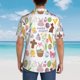 thumbnail image 4 of Balery Happy Easter1 Camisas hawaianas de manga corta para hombre, camisas playeras de corte holgado, camisas de vacaciones con botones,Medium, 4 of 7