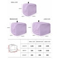 thumbnail image 2 of Purple Small Toaster Cover 2 Slice, Kitchen Appliance Covers, Geometric Vertical Striped Solid Rainbow Toaster Oven Cover with Loop, Bread Machine Cover Polyester Dust Cover Protection, 2 of 4