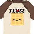thumbnail image 4 of Inktastic Waffle Lover I Love Waffles Boys or Girls Long Sleeve Baby Bodysuit, 4 of 5