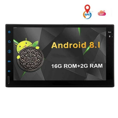 Newest Android 8.1 Oreo OS 2 Din Car Stereo System Autoradio Bluetooth in Dash GPS Navigation Corloful Key Ligths Car Tablet Double Din Audio Video Player Cam-in Wifi