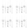 thumbnail image 1 of 4uds. 10 Uds. Colgante de hielo de copo de nieve, cristal acrílico, suministros de fiesta transparentes, 1 of 2