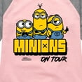 thumbnail image 3 of Despicable Me Minions - Minions On Tour - Toddler & Youth Girls Raglan Graphic T-Shirt, 3 of 5