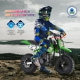 thumbnail image 4 of Kids Mini 50CC Gas Dirt Bike, 2 Stroke Ride on Bike with Off-Road Tire, Shocks, Pull Start, Oil Mixed Required, Support Up to 165lbs,Max Speed 20 MPH,Age 8+, 4 of 5