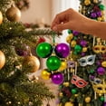 thumbnail image 4 of WWG 4 Pack Plastic Christmas Ball Ornaments, Multi Sized Hanging Tree Decorations with Loops, Indoor Holiday Party Decor, Christmas Tree Accessories, Christmas Decorations for Home, Xmas Ball Set, 4 of 7