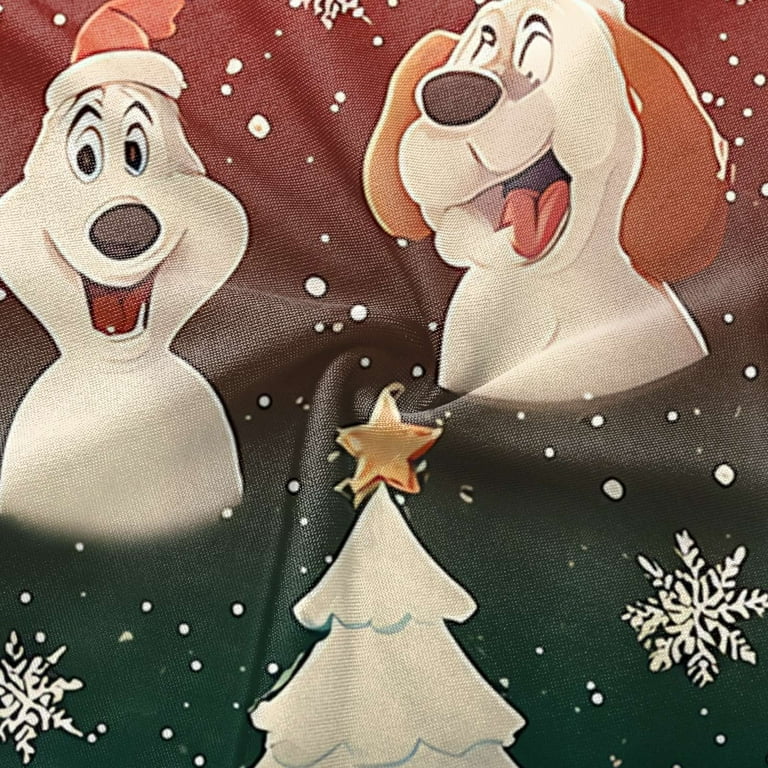 YNGKMEA Christmas Scrub Tops for Women Cute Snowman Dog Xmas