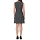 thumbnail image 3 of Vestido de tweed para mujer, elegante vestido de cuadros sin mangas, vestido mini de primavera y verano, casual de negocios para el trabajo, color negro y plata, 3 of 6