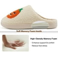 thumbnail image 4 of Ecetana  Halloween Slippers for Women Men Fuzzy House Shoes with Memory Foam, 4 of 7