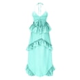 thumbnail image 6 of Taylonsss Womens Summer Dress Strappy Halter Tie Backless Solid Color Beach Casual Outfit, 6 of 7
