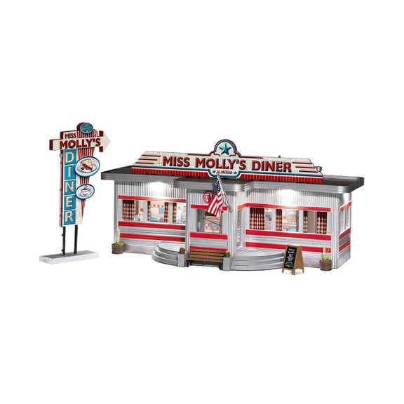 Woodland Scenics O Scale Built-Up Building/Structure Miss Molly's Diner