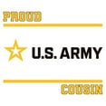 thumbnail image 3 of CafePress - Proud Army Cousin Black And Gold Sweatshirt - Crew Neck Sweatshirt, 3 of 5