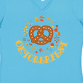 thumbnail image 4 of Inktastic Oktoberfest Fall Festival Pretzel Women's V-Neck T-Shirt, 4 of 5