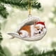 thumbnail image 5 of Colgante de árbol de Navidad con estampado de avión acrílico, adorno colgante 2d, Ángel del sueño, perro alado, decoración para fiesta en casa, Año Nuevo, 2024, 5 of 5