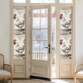 thumbnail image 2 of White Chicken Rustic Window Privacy Film, Vintage Floral Oil Painting Static Cling UV Sun Blocking Heat Control Window Tint Day and Night, Non-Adhesive One Way Windows Privacy Cover 17.7''x78.7'', 2 of 7