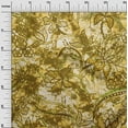 thumbnail image 3 of oneOone Cotton Flex Olive Green Fabric Abstract Floral Quilting Supplies Print Sewing Fabric By The Yard 40 Inch Wide, 3 of 4