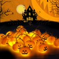 thumbnail image 1 of Guirnalda de luces LED con forma de calabaza SSuperp 3 m 20 luces LED 3D, 1 of 5