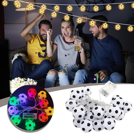 

Tuscom Christmas Decorations for Indoor Outdoor World Cup Football LED Modeling Lights Children s Room Bedroom Christmas Decoration Star Lights String Decorations Home Christmas Gift on Clearance