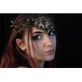 thumbnail image 3 of Corona de asta negra y verde MOSTORY para mujer, 3 of 6