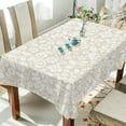 thumbnail image 4 of 54"x72" Floral Pattern Tablecloth, Waterproof Washable Polyester Square Table Cover, Durable Tablecloth for Kitchen Dining Table Party Decor, 4 of 7