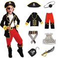 thumbnail image 3 of Disfraces de pirata para niños y niñas, fantasía Infantil, vestido de fantasía, ropa de Cosplay, disfraz de fiesta de Carnaval de Halloween, 3 of 5