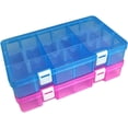 thumbnail image 1 of Plastic Organizer Container Storage Box Adjustable Divider Removable Grid Compartment for Jewelry Beads Earring Tool Fishing Hook Small Accessories( grids X ), 1 of 7