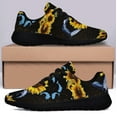 thumbnail image 3 of Dolphin Sunflower Hippie Shoes Sneakers for Women Men Black Size 11, 3 of 7