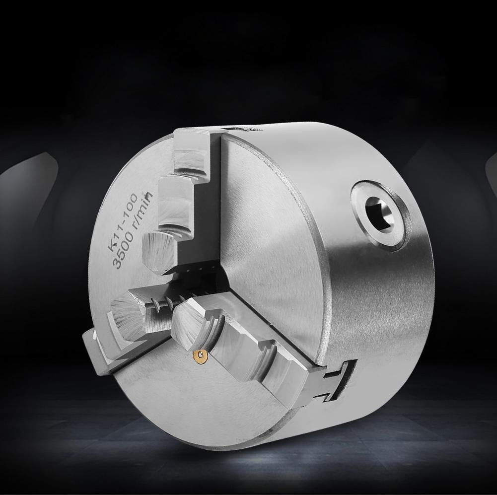 Garosa 4inch 3Jaw SelfCentering Metal Lathe Chuck With Extra Jaws