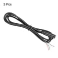 thumbnail image 3 of 3pcs 3.5mm Female Jack to Bare Wire Open End Replacement TRS 4 Pole Cable for Earphone Headphone Cable Repair, 1m, 3 of 6