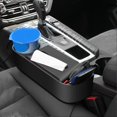 thumbnail image 4 of Car Seat Gap Organizer 3?in?1 Tissue Box Cup Holder Console Side Storage Box for SUV Offroad, 4 of 5