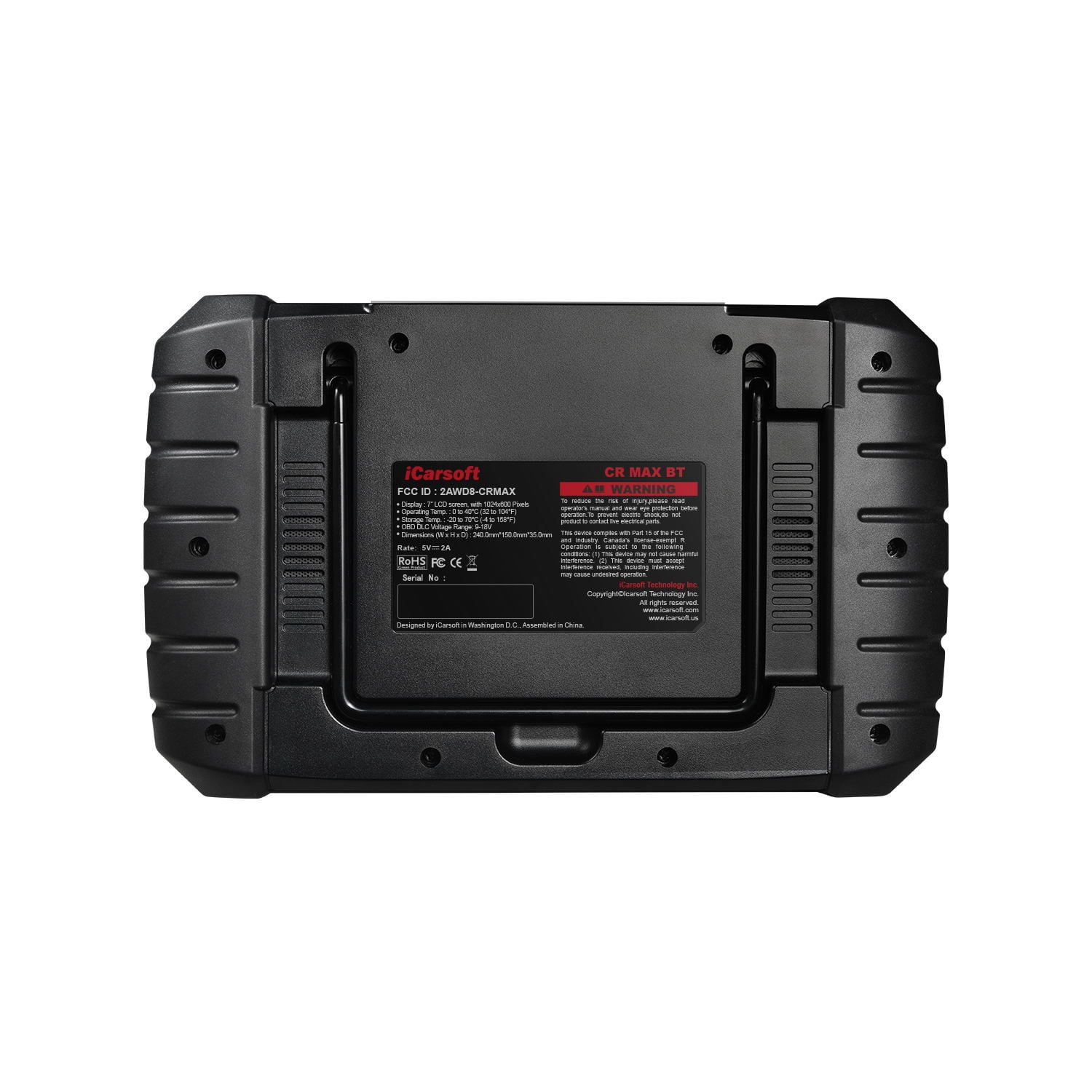 iCarsoft CR Max BT Wireless Scan Tool, OBD2 Diagnostic Touchscreen Scanner, 4-in-1 Live Graphing