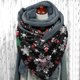 thumbnail image 2 of Bufandas con botones para mujer, Foulard para mujer, forro polar cálido con estampado navideño, bufanda con hebilla triangular, guantes para el cuello, bufandas suaves, chales, 2 of 5