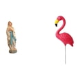 thumbnail image 1 of Estatua,Colección religiosa de estatuas de la Virgen María,Resina y figura de dama,Estatua de estaca de jardín,Adorno de jardín con forma de flamenco,estaca para césped,patio o porche, 1 of 8