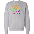 thumbnail image 2 of Inktastic Music Notes Musical Adult Sweatshirt, 2 of 4