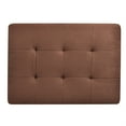 thumbnail image 5 of Passion Furniture Gallant Chocolate Microfiber Upholstered Storage Ottoman, 5 of 5
