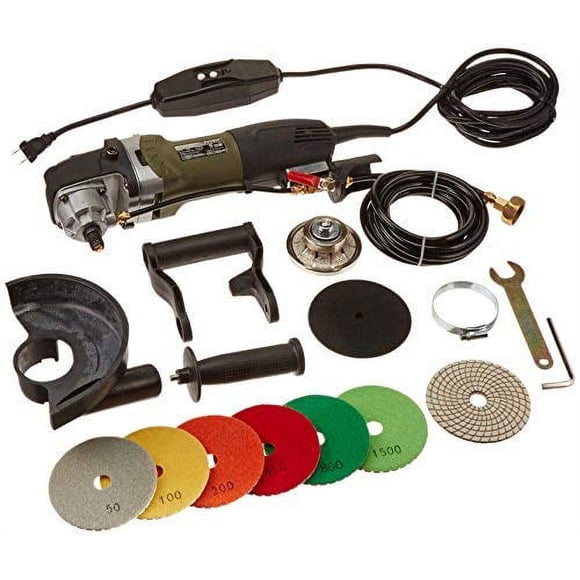 Hardin H38WVPOLSET 3/8-Inch Radius Pierre et Béton 1/4-Round Bullnose Façonnage et Kit de Polissage Humide