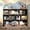 Brown, variant on Cozy Castle Wood Bookshelf, 3-Tier Open Shelf Bookcase, 10 Cube Storage Organizer with Anti-Tilt Device, Freestanding Book Storage Shelves for Bedroom, Living Room,White