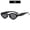 C1-Black Frame Gray Piece, variant on New stylish polygonal unisex sun protection sunglasses, trendy and versatile fashion eyewear popular on Instagram