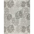 thumbnail image 2 of Nourison Garden Oasis Indoor/Outdoor Grey 8' x 10' Area Rug (8x10), 2 of 9
