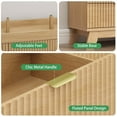 thumbnail image 3 of FANRAL 9 Drawer Dresser Fluted Dresser for Bedroom,Wooden Chest Of Drawers Modern Dresser for Closet,Natural Oak Dresser, 3 of 8